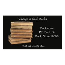 Stack of Old Books Business Card