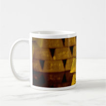 Stacks of gold bars mug