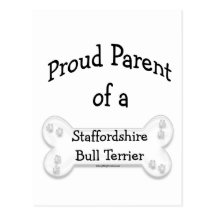 Staffordshire Bull Terrier Proud Parent Postcards