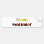Stage Manager (Text Only) Bumper Sticker