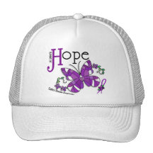 Stained Glass Butterfly Crohn's Disease Trucker Hat