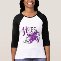 Stained Glass Butterfly Crohn's Disease T-shirts