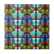 Stained-Glass Ceramic Tiles