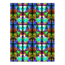 Stained-Glass Post Card