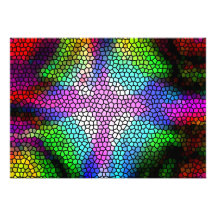 Stained Glass Rainbow Custom Announcement