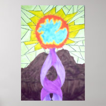 Stained Glass Spirit Print