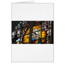 Stained Glass Virgin Mary and Jesus Greeting Cards