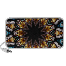 Stained Glass Window Kaleidoscope 4 Speaker