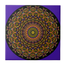 Stained Glass Window No. 2 Kaleidoscope Tiles