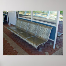 Stainless steel bench posters