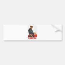 STALIN POSTER ART BUMPER STICKERS
