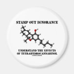 Stamp Out Ignorance Effects Tetrahydrocannabinol Fridge Magnet