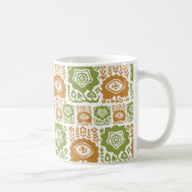 Stamped Flowers Mugs
