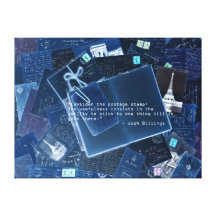 Stamps stick it out gallery wrapped canvas