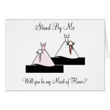 Stand By Me Maid of Honour on Stairs Cards