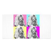 Standard Poodle Does Pastel Photo Greeting Card