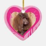 Standard Poodle Valentine Heart Ornament
