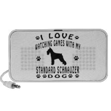 Standard Schnauzer Dog Designs Travelling Speakers