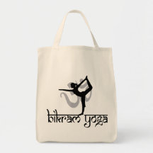 Standing Bow Pulling Pose Bikram Yoga Gift Tote Bags