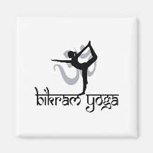 Standing Bow Pulling Pose Bikram Yoga Fridge Magnet