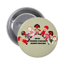 Standing together against bullying button
