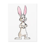 Standing White Rabbit Post Cards