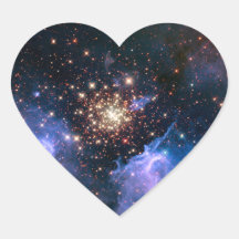 Star Cluster NGC 3603 (Hubble) Stickers