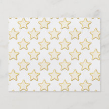 Star Cookies Pattern. On White. Flyers