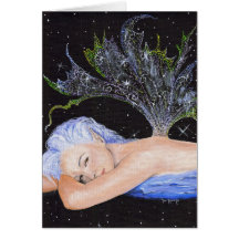 Star Fairy Among the Stars Greeting Cards