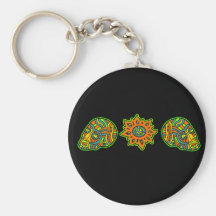 Star Men Skulls October Colours Keychain