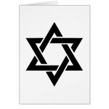 Star of david greeting card