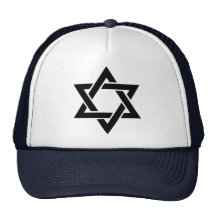 Star of david mesh hats