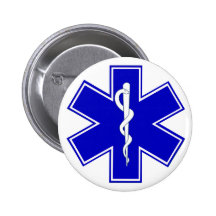 Star of Life Pinback Button