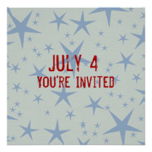 Star Patriotic Invitation
