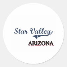 Star Valley Arizona City Classic Stickers