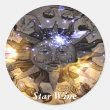 Star Wine Labels Sticker