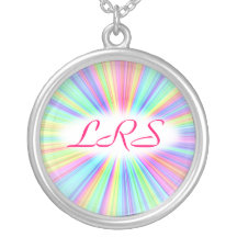 Starburst Design Initial Pendant