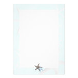 Starfish on Light Blue, Lined Blank Note Cards Invitation