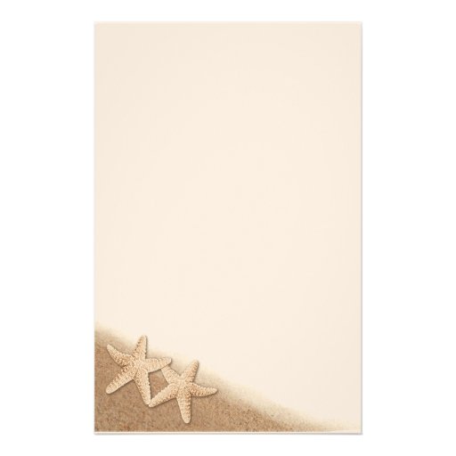Starfish on the Beach stationery
