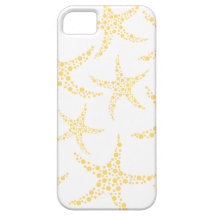 Starfish Pattern in Yellow and White. iPhone 5 Covers