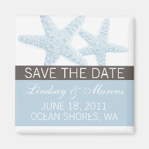 Starfish Save the Date Magnet