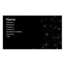Starry business card