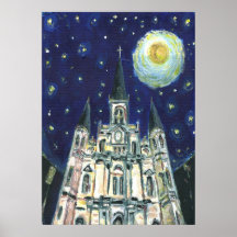Starry Night Cathedral Posters