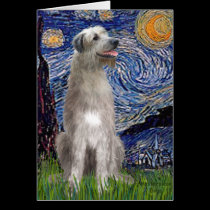 Starry Night - Irish Wolfhound cards