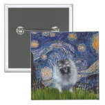 Starry Night - Keeshond (F) Pins