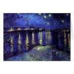 starry night over the rhone 1890 card
