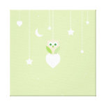 Starry Night Owl Gallery Wrapped Canvas