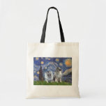 Starry Night - Two Keeshonds Bag