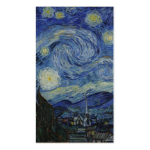 Starry Night Van Gogh Business Card Templates
