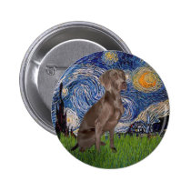Starry Night - Weimaraner (Z) buttons